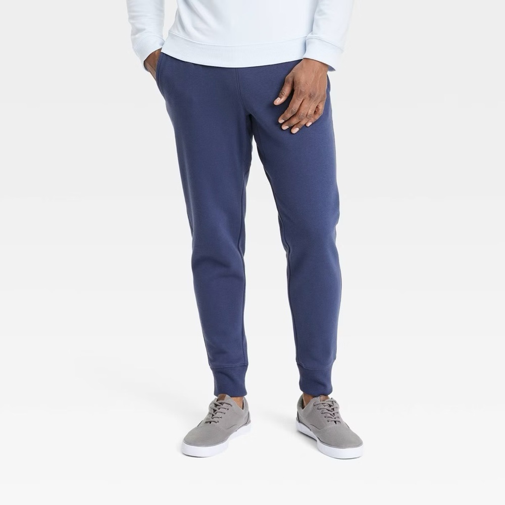 NWT All In Motion Men’s Navy Fleece Jogger Pants. Size L